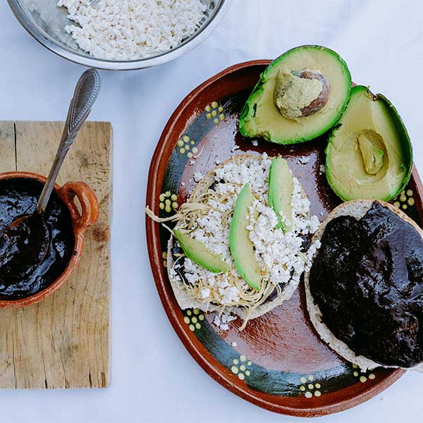 Torta de mole en polvo